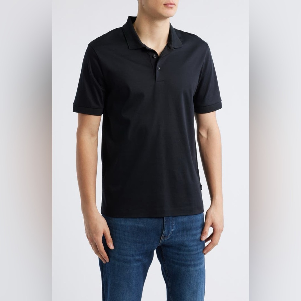 Boss Black Short-Sleeve Phillipson Mercerized Cotton Polo XXL